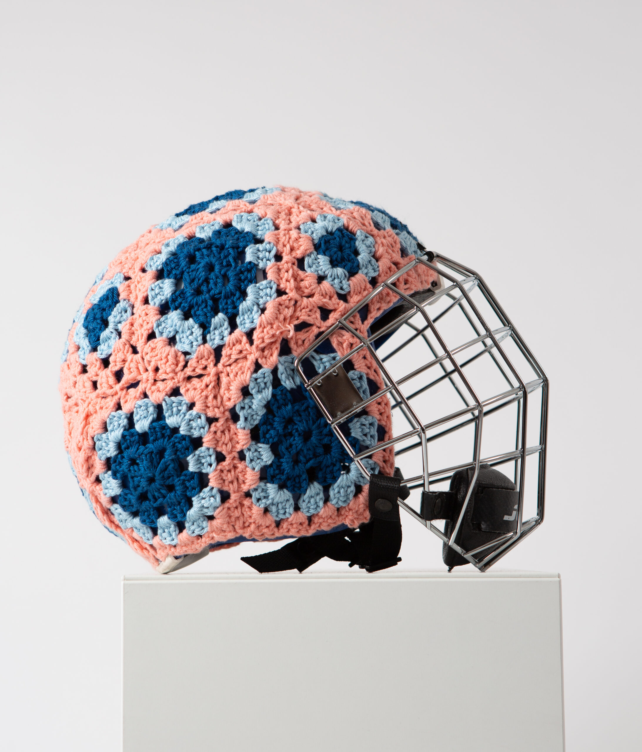 French Artist Sophie Inard Exhibits Crocheted Works That Transform Symbols of Power