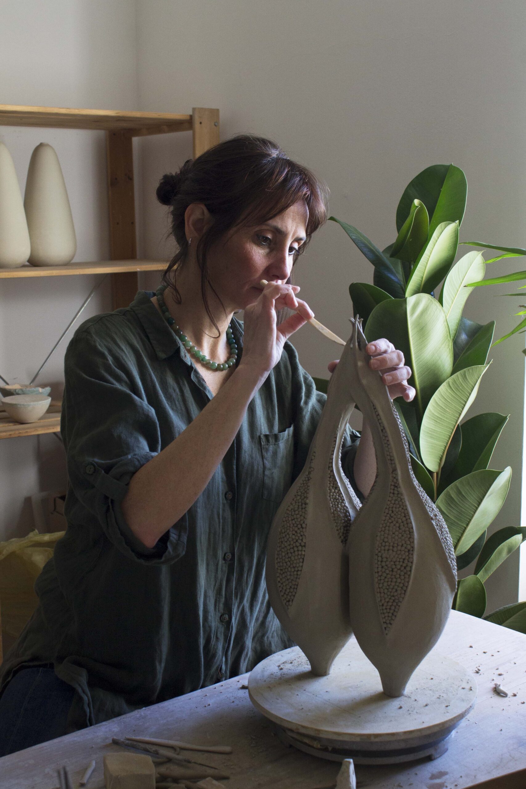 Italian ceramist turns porcelain into a living archive of nature’s transformations